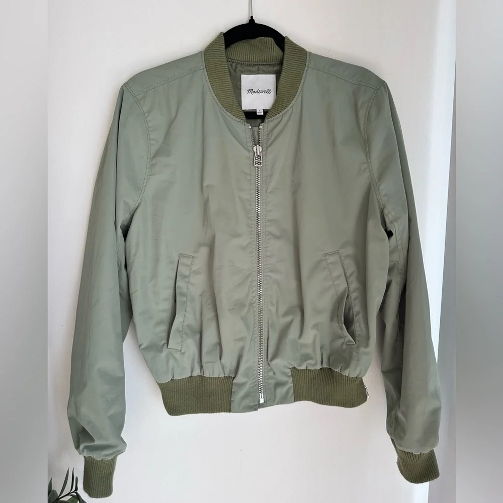 Madewell Side Zip Bomber Jacket - Picture 2 of 5